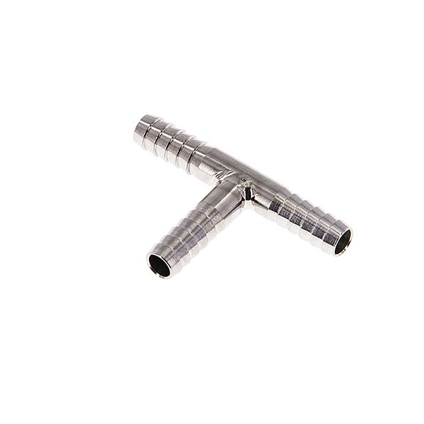 Té en acier inoxydable 8mm pour tuyau 3/8
