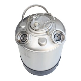 Fût de nettoyage en acier inoxydable 9L - connexion 2x type S