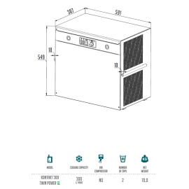 Lindr KONTAKT 300 Twin Power - 2 prises pour robinets