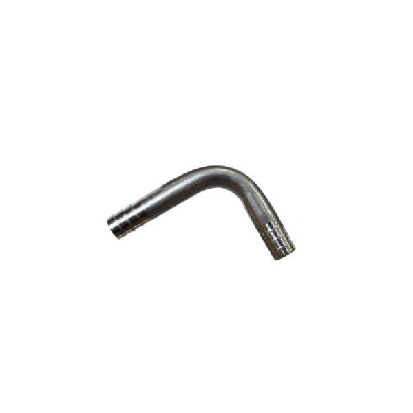 Raccord courvé en acier inoxydable 9mm pour tube 3/8