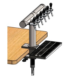 Colonne Hammer 6 sorties + support avec égouttoir - phyton pré-installé