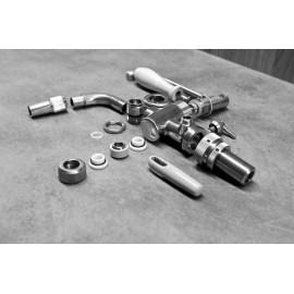 Robinet Nostalgia en acier inoxydable avec compensateur 5/8 - 35mm