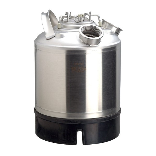 Fût de nettoyage en acier inoxydable 9L - 2 sorties sans plongeur Fût de nettoyage en acier inoxydable 9L - 2 sorties sans plongeur