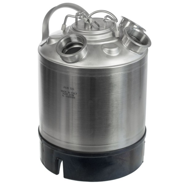 Fût de nettoyage en acier inoxydable 9L - 3 sorties sans plongeur Fût de nettoyage en acier inoxydable 9L - 3 sorties sans plongeur