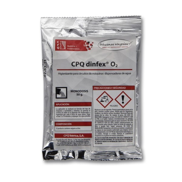 CPQ dinfex O2 poudre de nettoyage 50g (oxygène actif) - pour les circuits de bière et d'eau potable CPQ dinfex O2 poudre de nettoyage 50g (oxygène actif) - pour les circuits de bière et d'eau potable