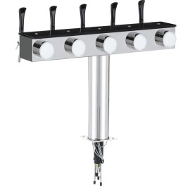 Colonne Lindr T Grande avec 5 robinets Colonne Lindr T Grande avec 5 robinets