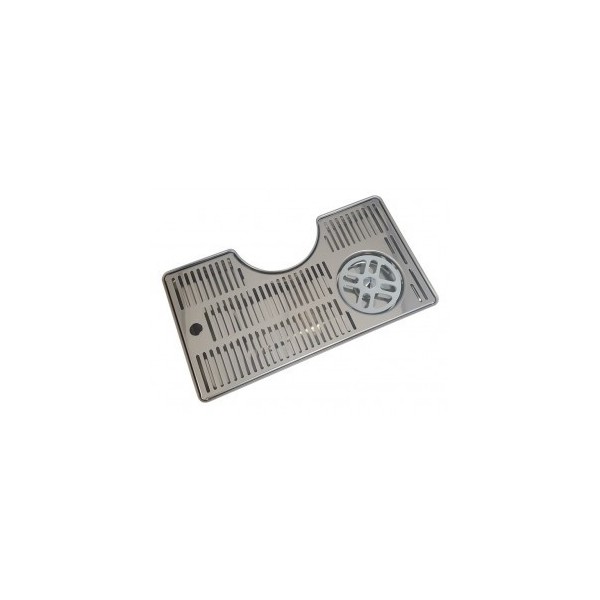 Égouttoir métallique avec rince-verres avec côté concave 40x22x3 cm Égouttoir métallique avec rince-verres avec côté concave 40x22x3 cm
