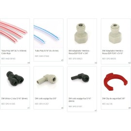 Pack de tuyaux (Lupulus II) et de connecteurs (1/2") pour tireuse à 2 robinets et compresseur d'air