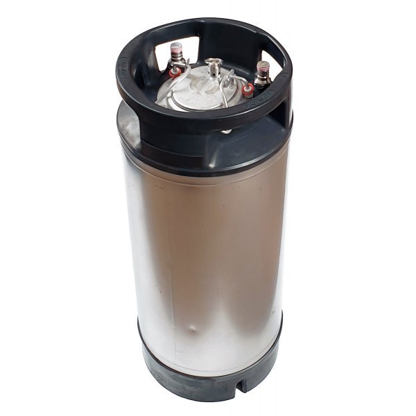 Fût Cornelius en acier inoxydable 18L reconditionné - connexion Ball-lock Fût Cornelius en acier inoxydable 18L reconditionné - connexion Ball-lock