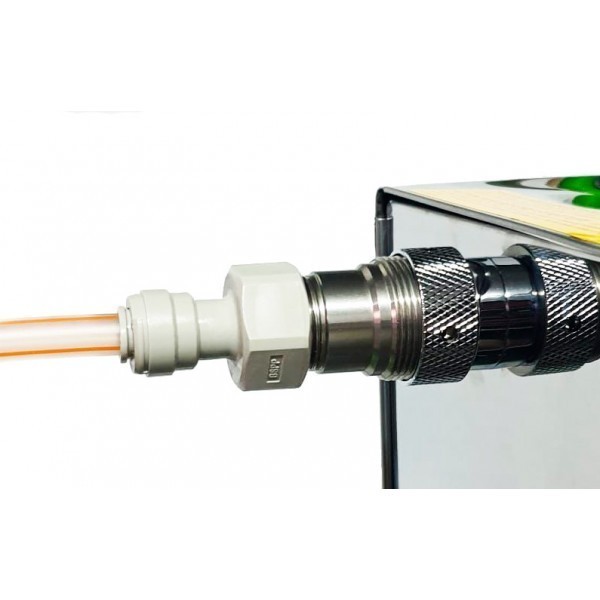 Adaptateur en acier inoxydable pour le robinet des tireuses Lindr Adaptateur en acier inoxydable pour le robinet des tireuses Lindr