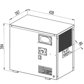Ensemble refroidisseur préinstallé AS - 40 + colonne avec 2 robinets + égouttoir simple sans vidange Ensemble refroidisseur préinstallé AS - 40 + colonne avec 2 robinets + égouttoir simple sans vidange