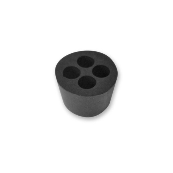 Bouchon en caoutchouc pour 4 tubes et phyton de bain Bouchon en caoutchouc pour 4 tubes et phyton de bain