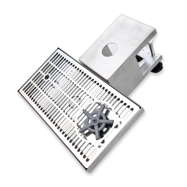 Égouttoir avec support 40 x 21 x 2cm ø50mm avec vidange et rinçe verres Égouttoir avec support 40 x 21 x 2cm ø50mm avec vidange et rinçe verres