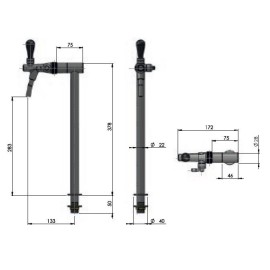 Colonne Lindr TUBE sans robinet sans refroidissement