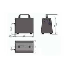 Compresseur d'air Lindr VK 30 pour fûts avec ou sans sacs